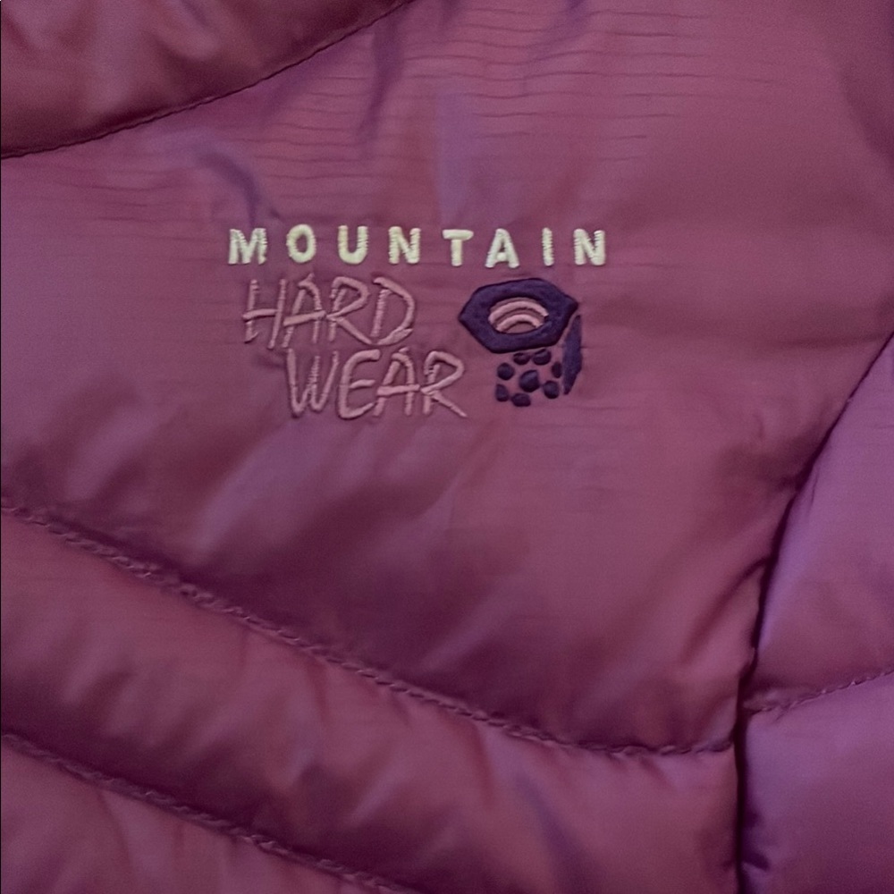 Mountain Hardwear women’s XS Purple Puffer Jacket with Hood - Picture 3 of 8